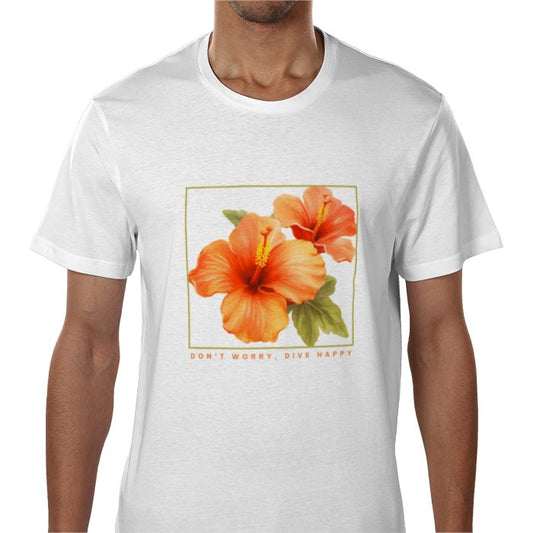 Island Flower T-Shirt in Orange